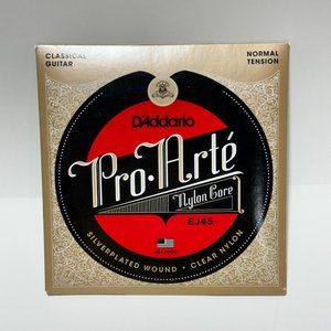 D'ADDARIO Classic Guitar String Pro Arte Silverplated Wound Clear Nylon EJ45